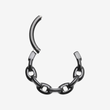 Detail View 1 of Blackline Chain Link V2 Clicker Hoop Ring